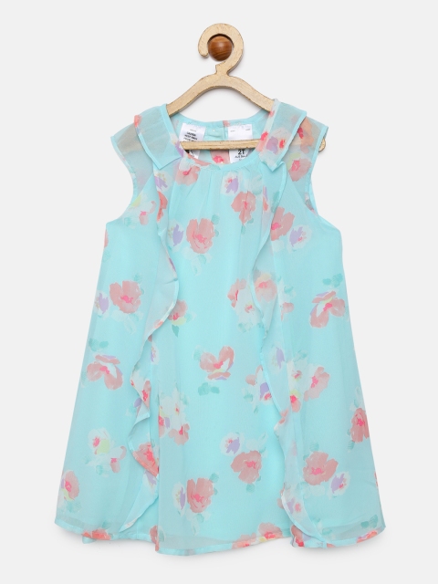 

OSHKOSH Bgosh Girls Printed Blue A-Line Dress