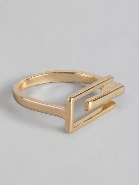 

Accessorize Women Gold-Toned Geometric Finger Ring