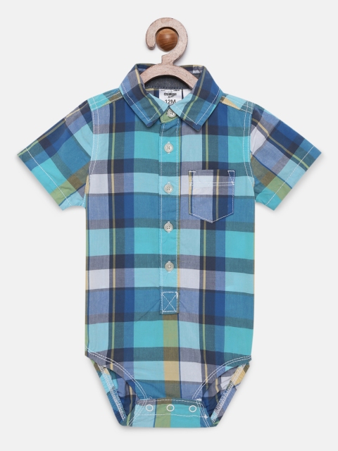 

OSHKOSH Bgosh Boys Multicoloured Checked Bodysuit, Multi