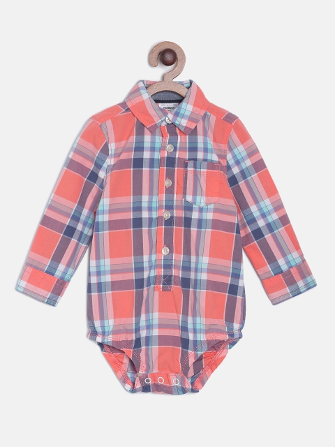 

OSHKOSH Bgosh Boys Multicoloured Checked Bodysuit, Multi