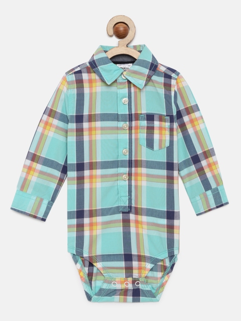 

OSHKOSH Bgosh Boys Multicolored Checked Bodysuit, Multi