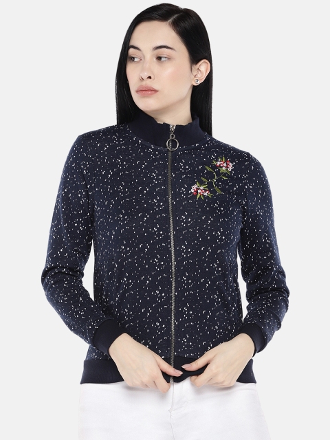 

Deal Jeans Women Blue Printed Sweatshirt
