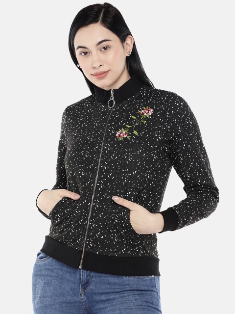 

Deal Jeans Women Black Printed Sweatshirt