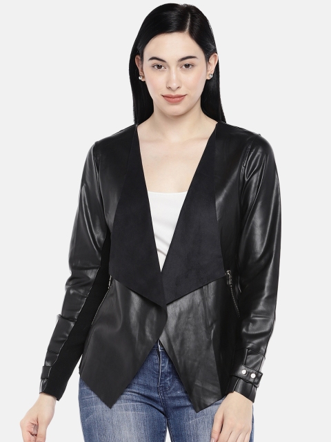 

Deal Jeans Women Black Solid Jacket