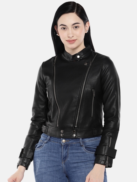 

Deal Jeans Women Black Solid Jacket