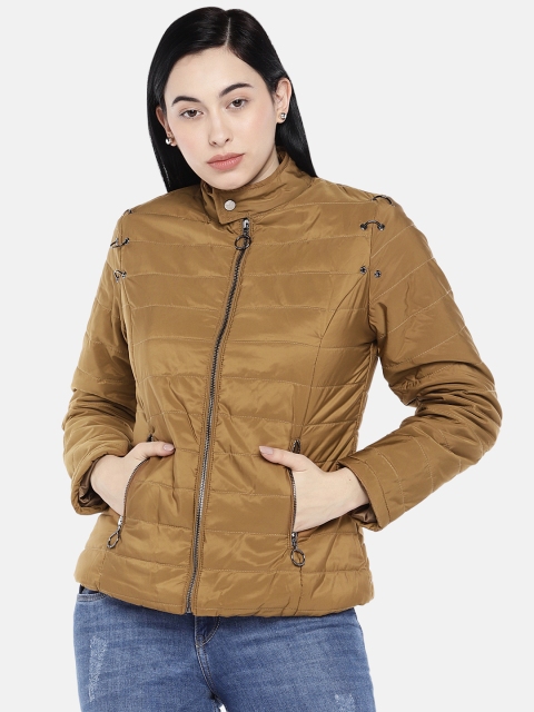 

Deal Jeans Women Beige Solid Jacket