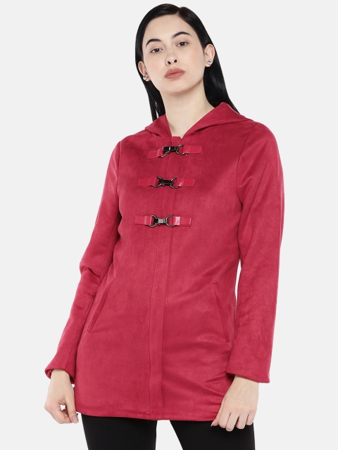 

Deal Jeans Women Red Solid Jacket