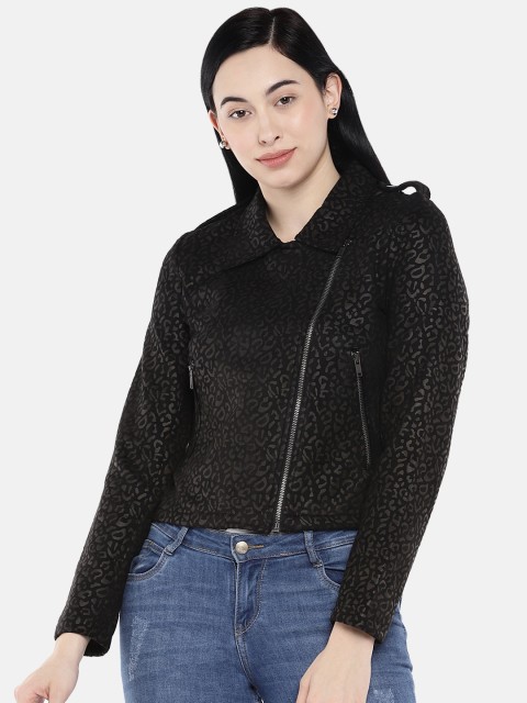 

Deal Jeans Women Black Printed Jacket