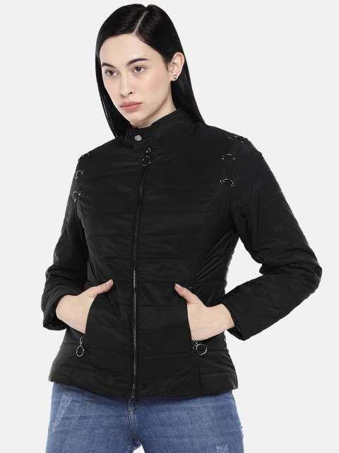 

Deal Jeans Women Black Solid Jacket