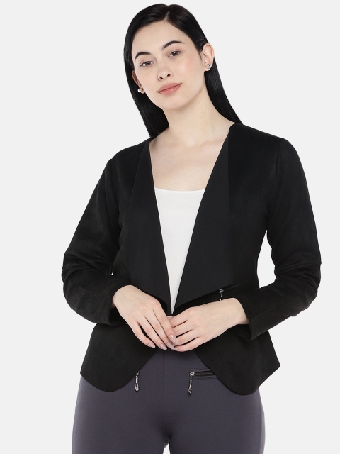 

Deal Jeans Women Black Solid Jacket