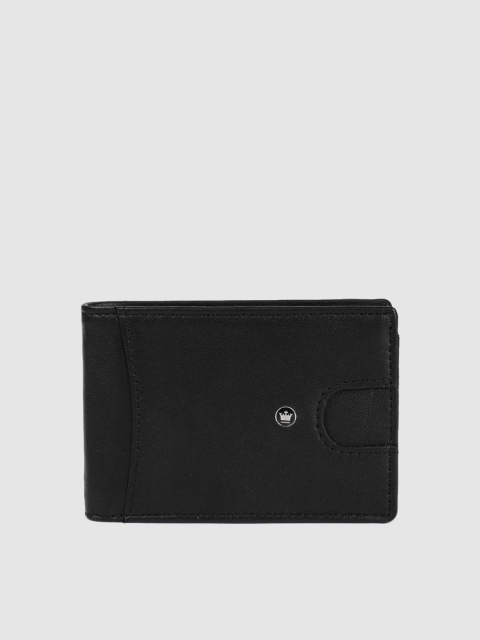 

Louis Philippe Sport Men Black Solid Two Fold Leather Wallet
