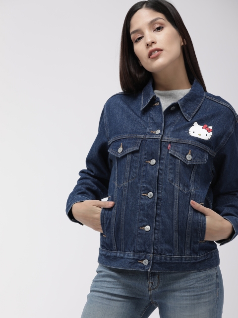 

Levis Hello Kitty Women Blue Printed Jacket