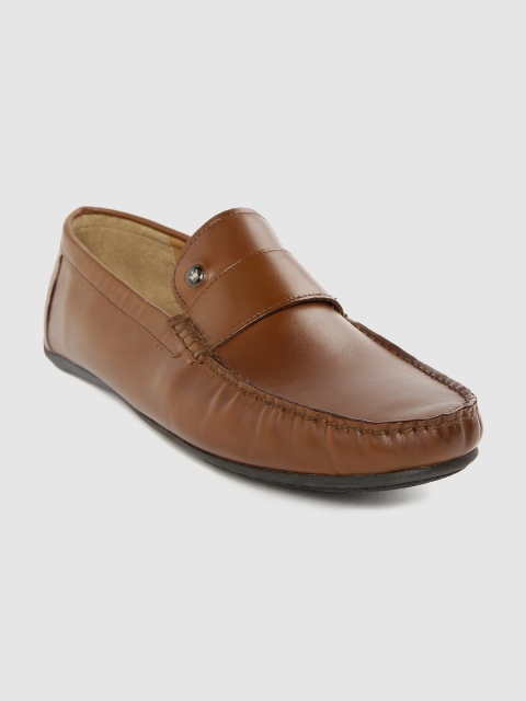 

Louis Philippe Men Brown Leather Driving Shoes