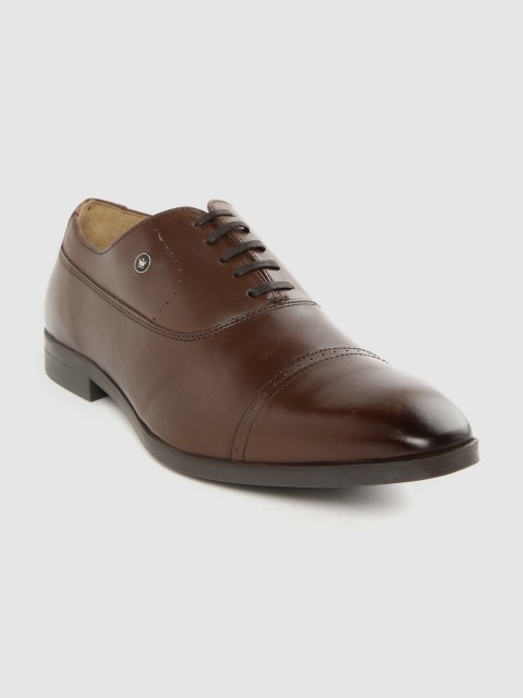 

Louis Philippe Men Coffee Brown Leather Formal Oxfords