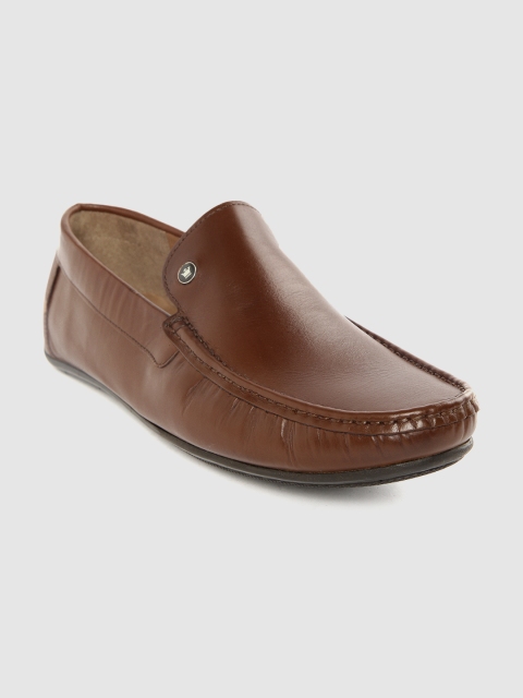 

Louis Philippe Men Brown Leather Driving Shoes