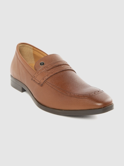 

Louis Philippe Men Brown Leather Formal Slip-Ons
