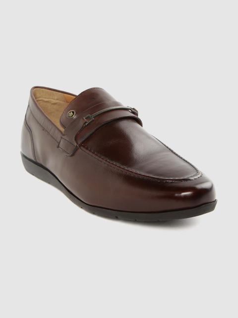 

Louis Philippe Men Coffee Brown Leather Formal Slip-Ons