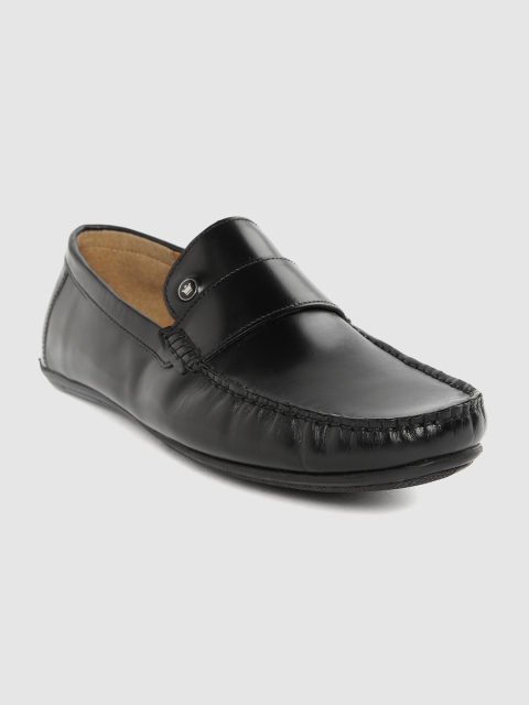 

Louis Philippe Men Black Leather Driving Shoes