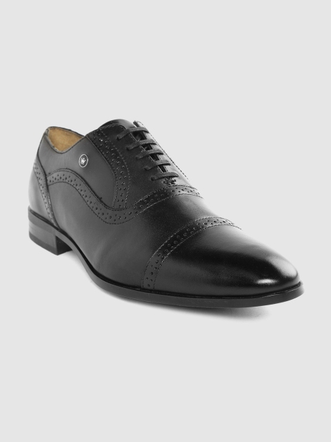 

Louis Philippe Men Black Leather Formal Brogues