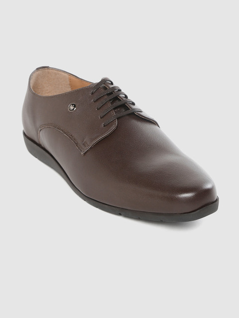 

Louis Philippe Men Coffee Brown Leather Formal Derbys