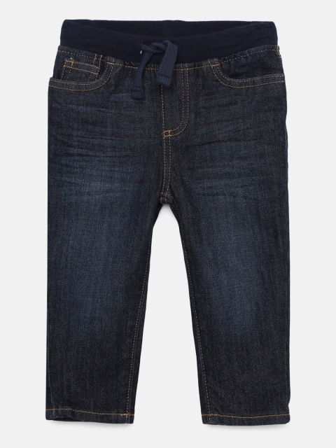 

OSHKOSH Bgosh Boys Blue Straight Fit Mid-Rise Clean Look Stretchable Jeans