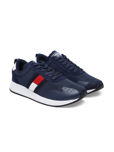 

Tommy Hilfiger Men Navy Blue Solid Sneakers