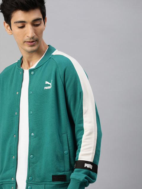 

Puma Men Green Solid VK Sweat Sporty Jacket