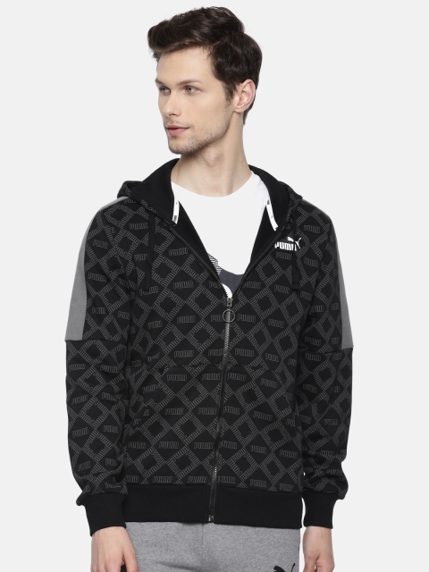 

Puma Men Black Printed Sporty Jacket