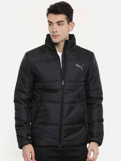 

Puma Men Black Solid Essentials Padded Jacket