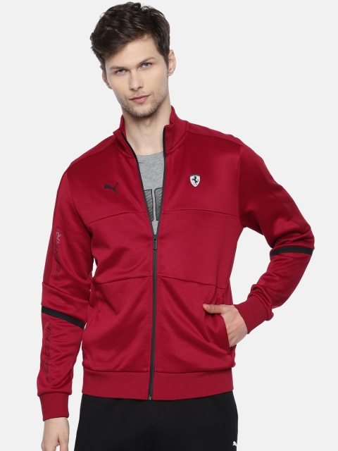 

PUMA Motorsport Men Maroon Solid Ferrari T7 Sporty Jacket