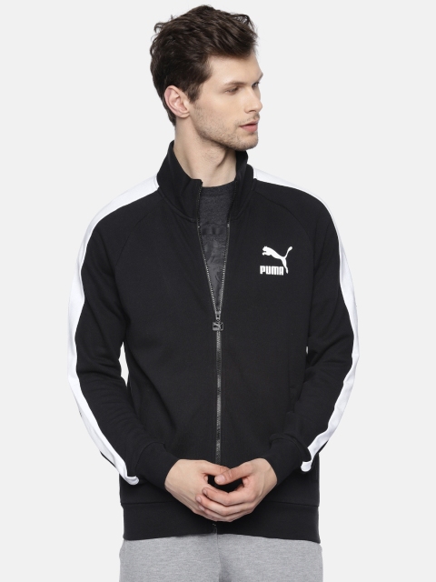 

Puma Men Black Solid Iconic T7 Track Sporty Jacket