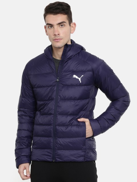 

Puma Men Navy Blue Solid PWRWarm packLITE HD 600 DOWN Puffer Jacket
