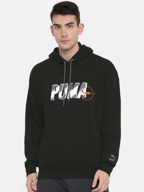 

Puma Men Black Printed XTG Trail Hooded Sweatshirt