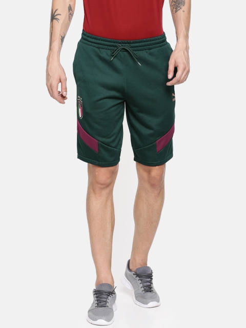 

Puma Men Olive Green Solid FIGC Iconic MCS Sports Shorts