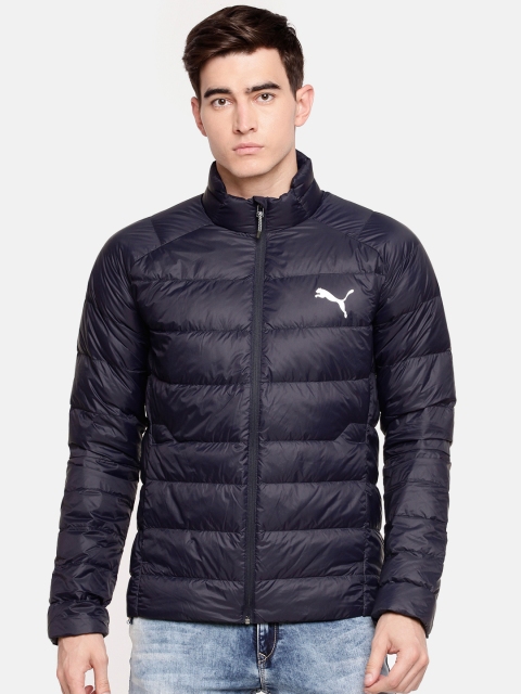 

Puma Men Navy Blue Solid PWRWarm packLITE 600 DOWN Puffer Jacket