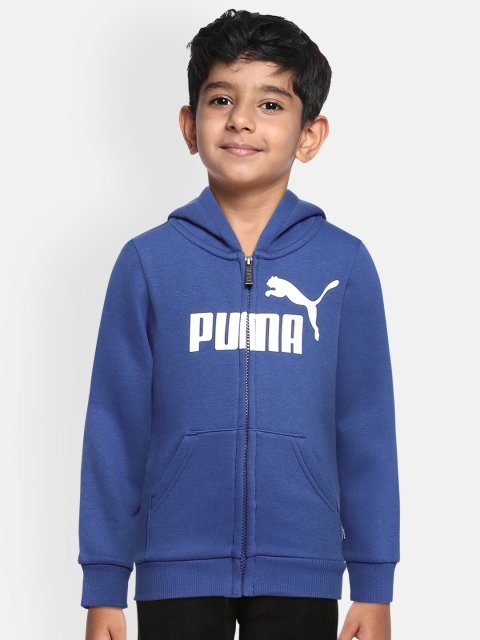 

Puma Boys Blue Printed ESS Sporty Jacket