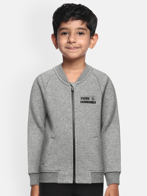 

Puma Boys Grey Solid Sporty Jacket