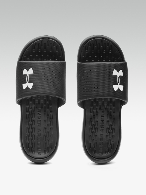 

UNDER ARMOUR Men Black Playmaker Fixed Strap Perforated Sliders