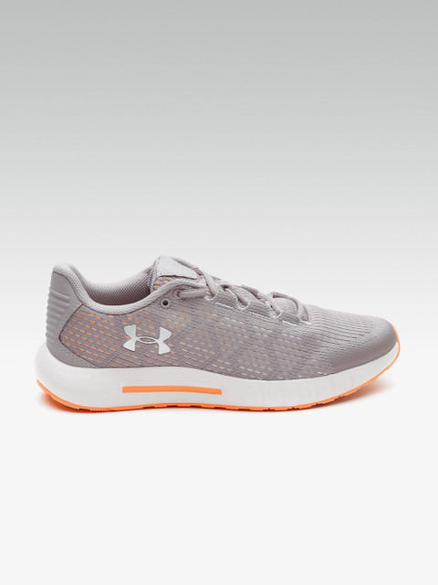 

UNDER ARMOUR Women Grey Micro G Pursuit SE Woven Design Running Shoes