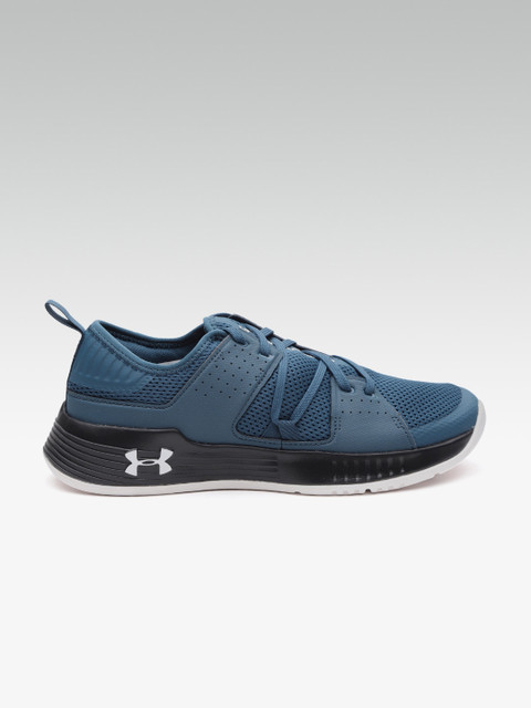 

UNDER ARMOUR Men Teal Blue Showstopper 2.0 Perforated Training Shoes