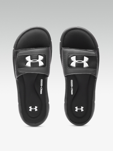 

UNDER ARMOUR Men Black & White Ignite V Printed Sliders