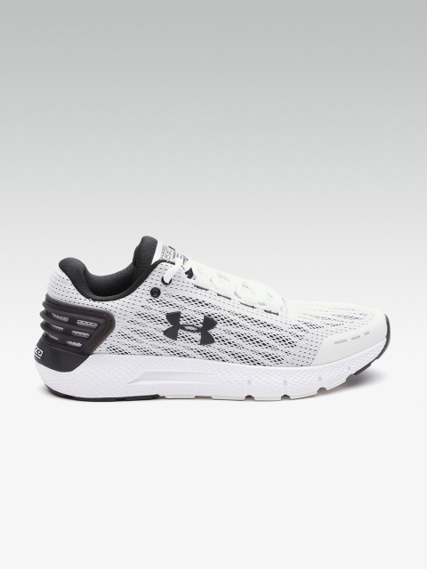 

UNDER ARMOUR Men White & Black Charged Rogue Woven Design Running Shoes