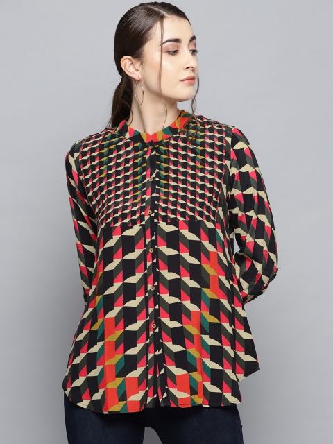 

Label Ritu Kumar Women Multicoloured Printed Casual Shirt, Multi
