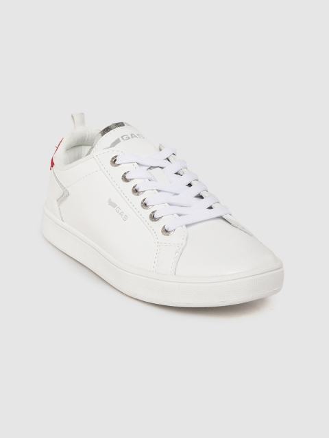 

GAS Women White Solid neakers