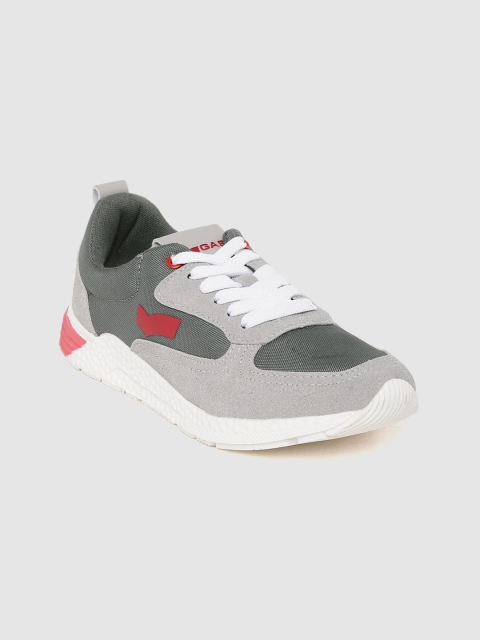 

GAS Women Grey Colourblocked Sneakers