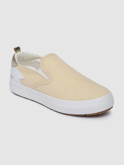 

GAS Women Yellow Slip-On Sneakers