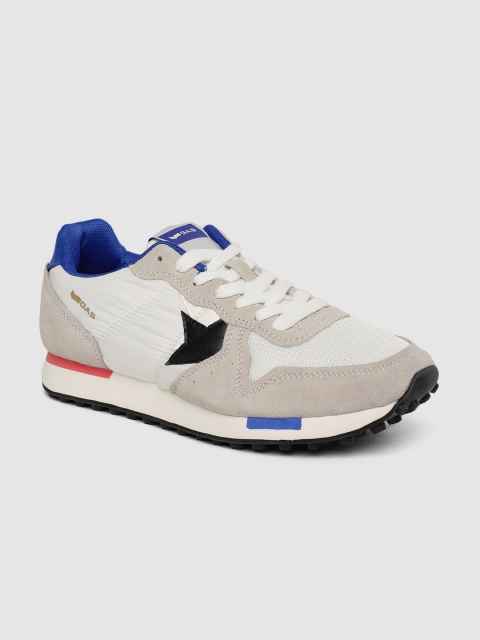 

GAS Men White & Grey Colourblocked PARRIS NYX Sneakers