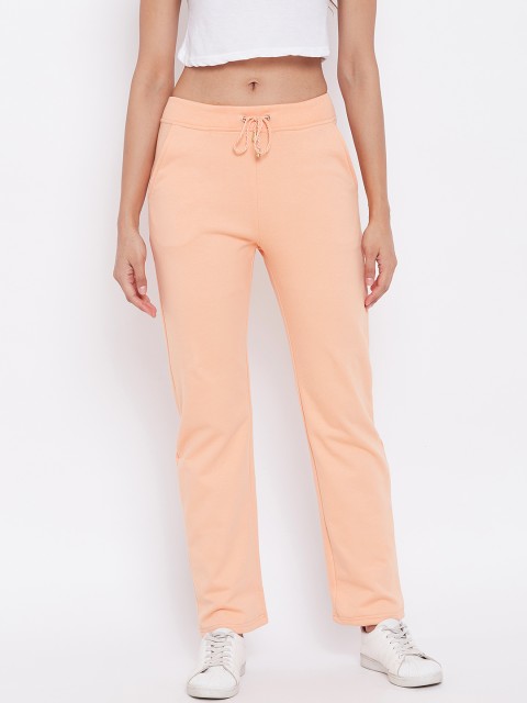

Alsace Lorraine Paris Women Peach-Coloured Solid Track Pants