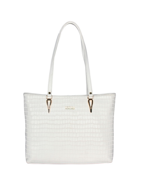 

ESBEDA White Textured Shoulder Bag
