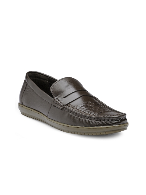 

Teakwood Leathers Men Brown Lightweight Leather Loafers